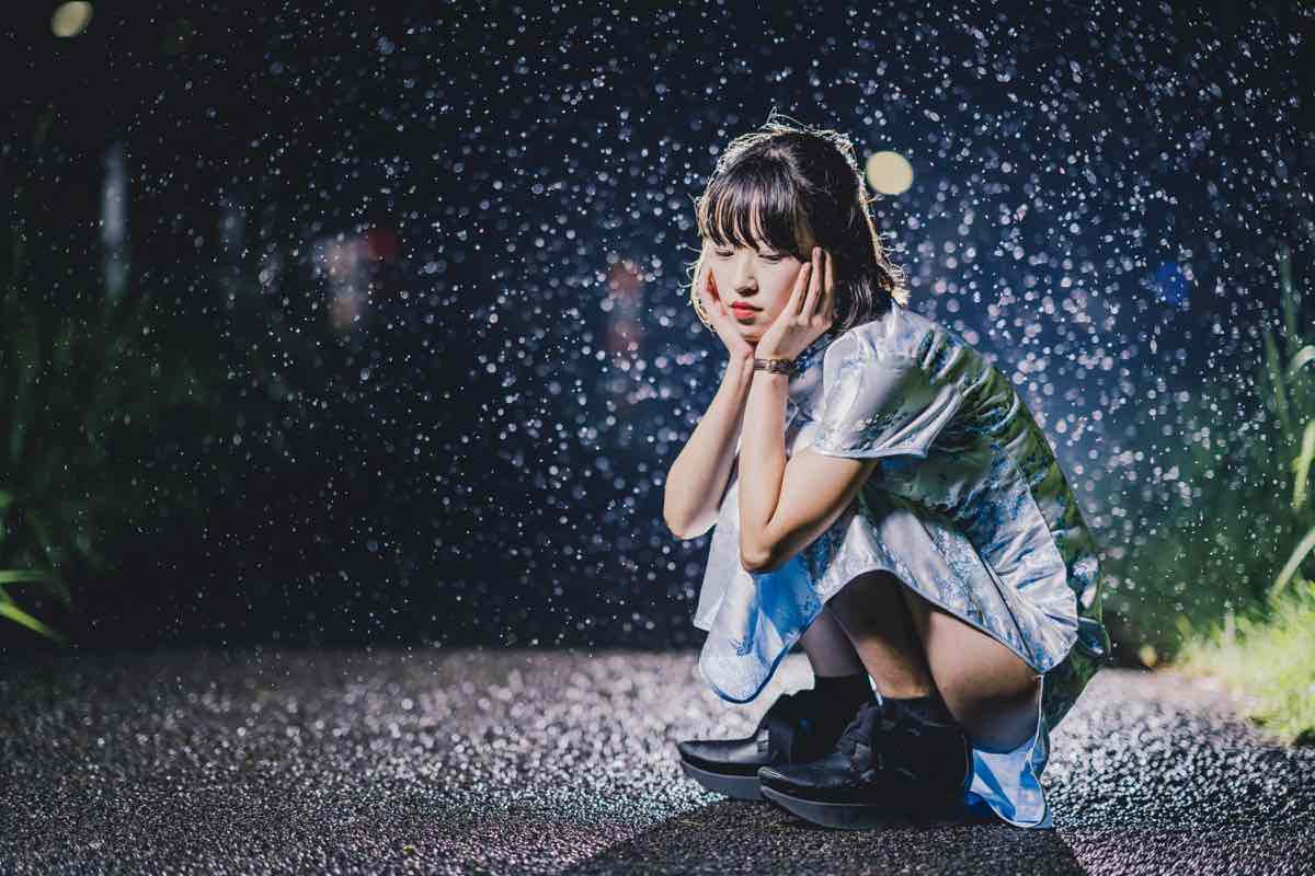 雨での撮影